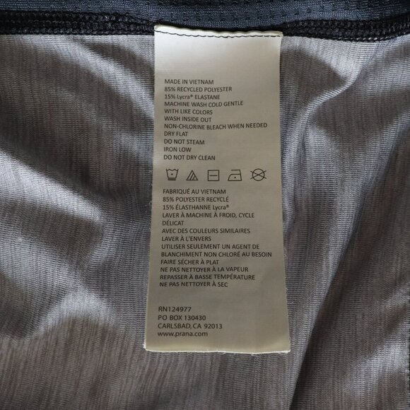 Prana Women's Sz L Camo Lanya‎ Full Zip Pocket Thumb Holes Stretch Active Jacket - Picture 12 of 13